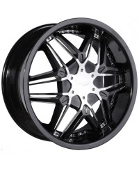 Stonewell STW-249 Black+Chrome Inc. R20 W8.5 PCD5x112 ET45 DIA67.1 